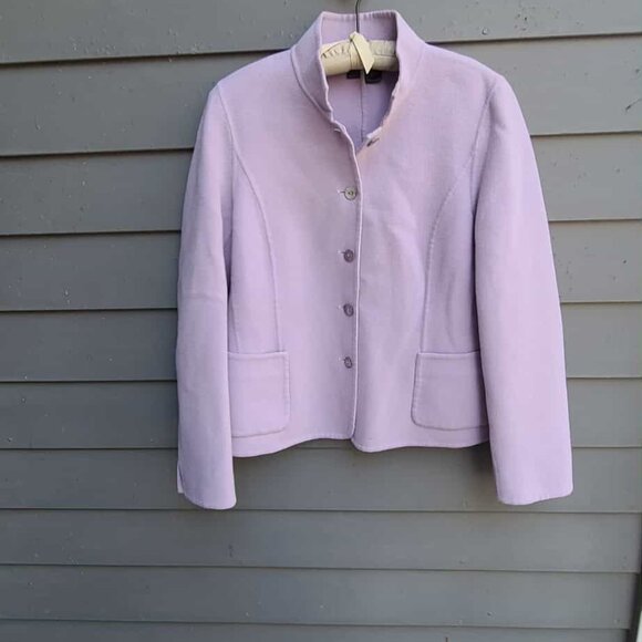 Nina McLemore Lavender Wool Jacket size 6 - Picture 7 of 7